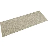 vidaXL Tapis de cuisine lavable impression feuilles 60x180 cm velours