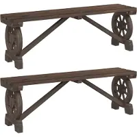 vidaXL Bancs de jardin 2 pcs. Sapin massif
