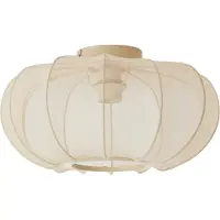 Light & Living - plafonnier - Plumalia - beige - textile - plafonnier - E27 - 9208227