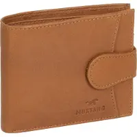Mustang Cuir porte-monnaie Livorno Wallet Cognac brun