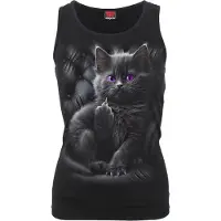 Spiral Top Gothic de - CATTITUDE - Vest - S - XXL - pour Femme - noir - Taille M