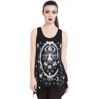 Jawbreaker Top Gothic de - Vitriol Skull Mesh - S - 4XL - pour Femme - noir - Taille L