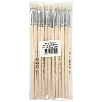 Creativ Company Houten Kwasten nr. 4, korte Steel, 12st. (7 mm)