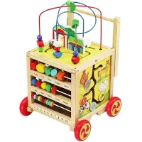 Kruzzel Chariot en bois pour enfants