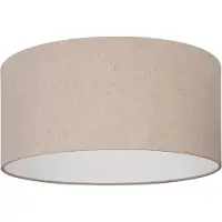 Eglo Plafonnier ''Feniglia'', E27, acier, textile/lin, naturel