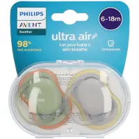 Philips Sucette neutre Ultra air 6-18m 2 pcs