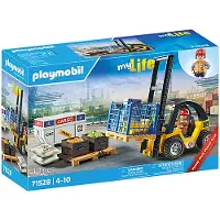 Playmobil My Life 71528 Chariot élévateur avec cargaison