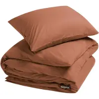 Yumeko - Parure de lit - Percale De Coton - 140x220 - Orange
