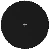 vidaXL Tapis de saut Tissu Noir pour trampoline rond de 3,66 m