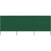 vidaXL Tissu brise-vent 3 pièces 400 x 80 cm vert