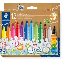 Staedtler Nois Jumbo 328-B, fibre Jumbo à trois canaux, env. 3 mm, carton avec 12 fibres Jumbo Noris, en (12x)
