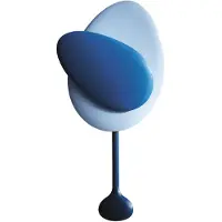 Design House Stockholm Mellow Wall Clock Blue