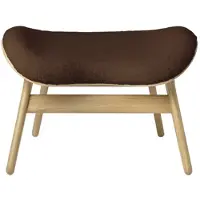 UMAGE A Conversation Pouf Ottoman Oak | Teddy Brown