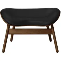 UMAGE A Conversation Pouf Ottoman Dark Oak | Black