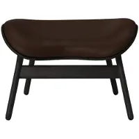 UMAGE A Conversation Pouf Ottoman Black Oak | Brown