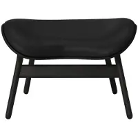 UMAGE A Conversation Pouf Ottoman Black Oak | Black