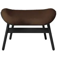 UMAGE A Conversation Pouf Ottoman Black Oak | Teddy Brown