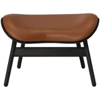 UMAGE A Conversation Pouf Ottoman Black Oak | Cognac