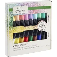 Nassau Peinture acrylique 18-set Bright & Pastel