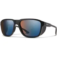 Smith - Lunettes de soleil de montagne - Embark Matte Black/ Blue Mirror Glacier Photochromic - Noir