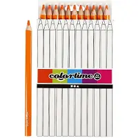 Creativ Company Driehoekige Jumbo Kleurpotloden - Oranje, 12st.