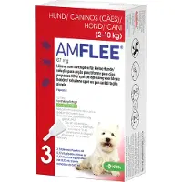 Amflee Spot-On 67 mg pour chien S 2 - 10 kg
