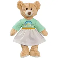Heless - Doudou Teddy Rainbow, 42 cm