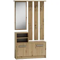 Top E Shop Mur d’entrée PRIIT – chêne artisan
