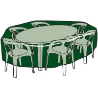 EDM Housse De Table Et De Chaises 205x90 Cm