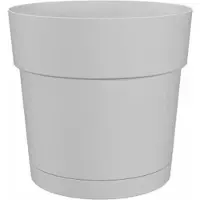 You do it POT A FLEURS ET PLANTES ROND CAPRI LARGE - PLASTIQUE - RÉSERVOIR D'EAU - DIAMETRE 50 CM - BLANC -