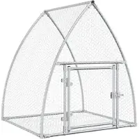 vidaXL Cage à lapins Argentée 100x105x120 cm Acier galvanisé