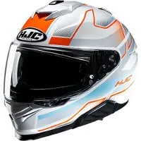 HJC i71 Iorix MC27 Casque Intégral Bleu/Orange XS unisex