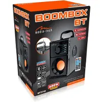Media tech BOOMBOX BT 15 W Enceinte stéréo portable Noir