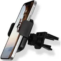 Accezz Support de téléphone pour voiture - Réglable - Universel - Grille de ventilation - Noir