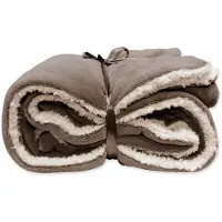 Unique living Plaid Unique Living Lars Taupe Marron-150 x 200 cm