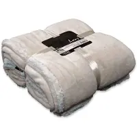 Unique living Plaid Unique Living Lars Pebble Beige-150 x 200 cm