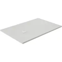 Luca Varess Classy receveur de douche 120 x 80 cm marbre composite blanc mat structure rock