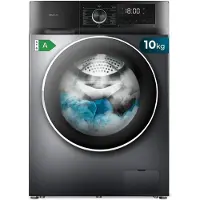 Cecotec Lave-linge à chargement frontal , modèle Bolero DressCode 10500, technologie Inverter, couleur acier