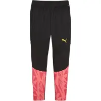 Puma Pantalon de sport 'Individual Final' jaune / homard / saumon / noir