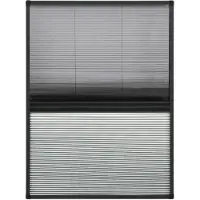 vidaXL Moustiquaire plissée pour fenêtre Alu 80x120 cm avec store vénitien