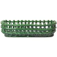 Ferm Living Panier en Céramique Oval | Green