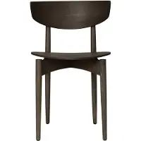 Ferm Living Herman Chaise de salle à manger Dark Stained Beech