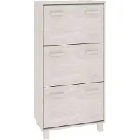 vidaXL Armoire à chaussures HAMAR Blanc 59,5x35x117 cm Bois de pin