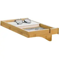 SoBuy Table de chevet pliable - - Table de nuit - Max 2,5 kg - 36 x 25 x 9 cm - Bois