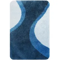 Metz Tapis de bain bleu Metz 60x90 (90 x 60 cm)