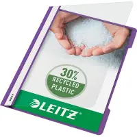 Leitz Chemise à lamelles 4191 , format A4, PVC, 25 p., violet