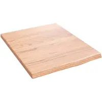 vidaXL Étagère murale marron clair 40x50x2 cm bois chêne massif traité