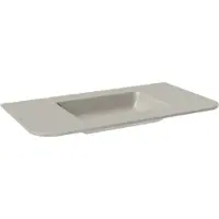 Balmani Moon plan simple top solid soie grise matte 100 x 55 cm