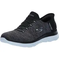 SKECHERS Energy Chaussures Classiques pour Femme, Noir et Blanc, 39.5 EU Ancho