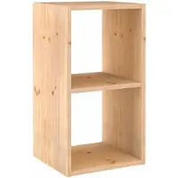 Astigarraga Étagère ouverte - 2 compartiments - Pin PEFC - 71x36 cm